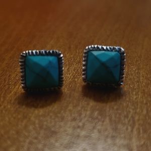 Opulenza small turquoise pist earrings